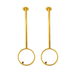 The Speck Drop Earrings Gold