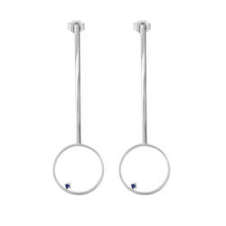 The Speck Drop Earrings Silver