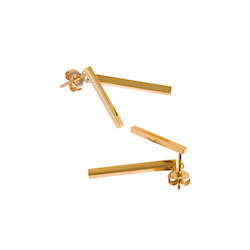 Internet web site design service: Jacket Earrings Gold