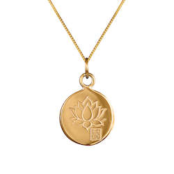 Blessings Lotus Pendant Gold