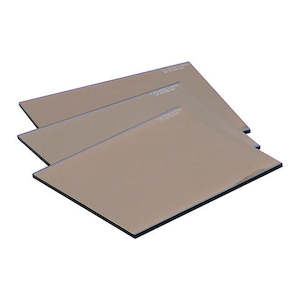 Welding Protection: WELDING LENS GOLD REFLECTIVE 113 X 132mm