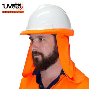 Hard Hat Flap Micro Mesh Hi Viz