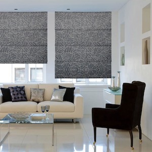 Motorised Laurel Blockout Roman Blinds