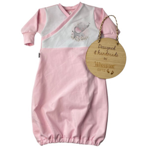 Sleep Gown - Organic baby girl elephant