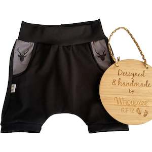 Harem Shorts - NEW black Stag