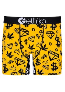 Underwear: Ethika Blk&Yl Mid