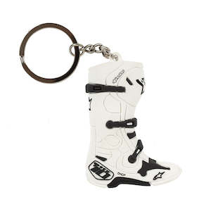 New Tech 10 Boot Key Fob White