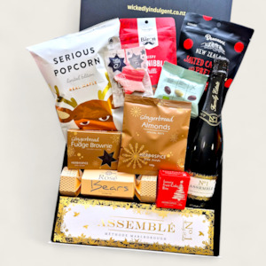 Tipsy Elf Treats- Champagne Christmas Gift Box