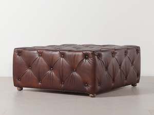 Chesterfield Stool | Mocha