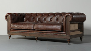 Exposed 3 Seater Sofa | Espresso