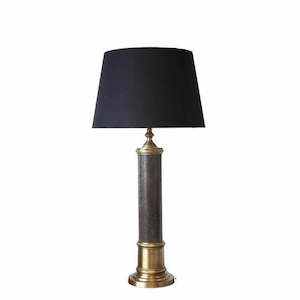 Furniture wholesaling: Snakeskin Table Lamp | Black Large