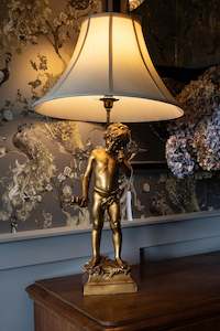 Cherub Lamp & Shade