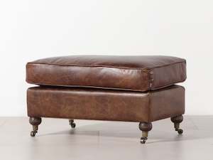 Double Leather Ottoman | Geisha