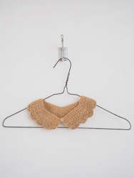 Clothing: Hand crochet collar - Oatmeal