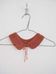 Hand crochet collar - Warm rose