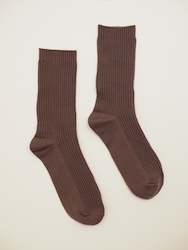 Clothing: S O K K E N Twilight socks - Coffee