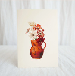 Clothing: Hydrangea Ranger Card - Daisies in Terracotta