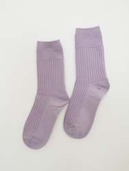 S O K K E N Waffle socks - Lilac