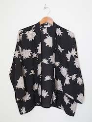 Clothing: Kiki kimono - Black Chrysants