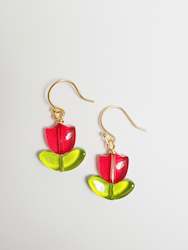 Tulip earrings - Rose