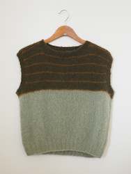 Hand knit vest - Oratia