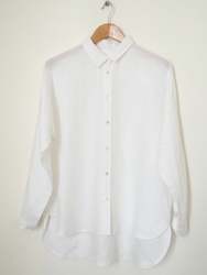 Clothing: Tosca shirt - White linen