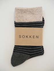 Clothing: S O K K E N Sunday Socks - Liquorice