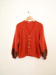 Clothing: Hand knit cardi - Nectar