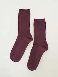 Clothing: S O K K E N Daily socks - Berry