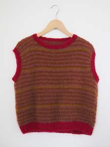 Hand knit vest - Bramble