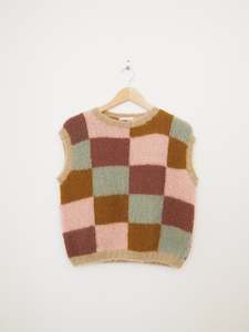 Clothing: Hand knit vest - Patch