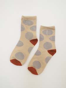 S O K K E N Spot Socks - Caramel