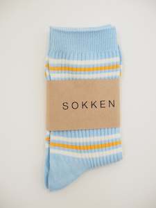 S O K K E N Holiday Socks - Baby blues