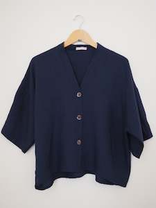 Clothing: Temple top- Navy+Flower