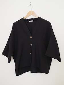 Temple top- Black+Dove