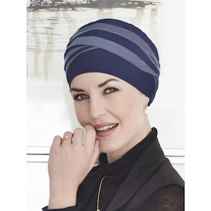 Hoc Shanti Turban Mixed colours Dark Blue/Light Lilac1461-0653