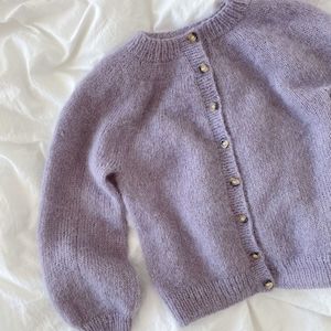 Novice Cardigan Junior Mohair Edition Knitting Pattern - PetiteKnit