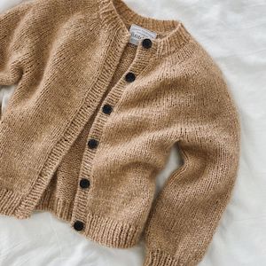 Novice Cardigan Junior Chunky Edition Knitting Pattern - PetiteKnit