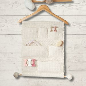 Craft Room or Bathroom Wall Storage Crochet Pattern (N1754)