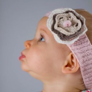 Flower & Bow Headbands Knitting Pattern - 8Ply (BC37)