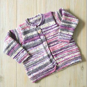 3 Button Jacket Knitting Pattern (K430)