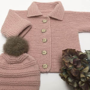 Haberdashery: Garter Stitch Jacket & Hat Knitting Pattern (K434)