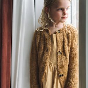 Sunday Cardigan Junior Knitting Pattern - PetiteKnit