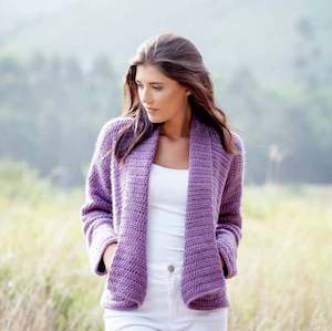 Wrap Cardigan Crochet Pattern (AE - 8011)