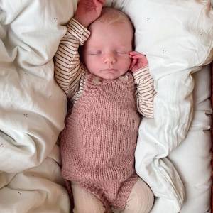 Little Brother's Romper Knitting Pattern - PetiteKnit