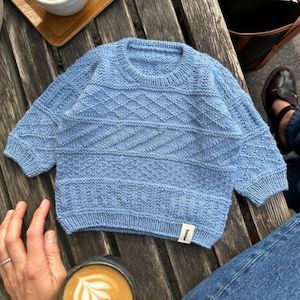 Storm Sweater Baby Knitting Pattern - PetiteKnit