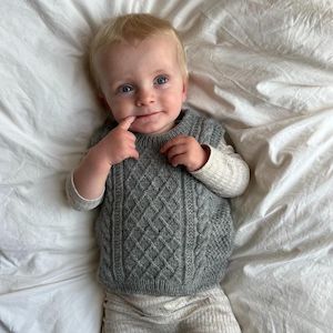 Haberdashery: Moby Slipover Baby Knitting Pattern - PetiteKnit