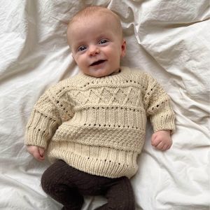 Ingrid Sweater Baby Knitting Pattern - PetiteKnit