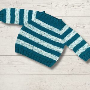 Top Down Simple Jumper with Stripes (K3018)