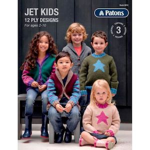 Haberdashery: Jet kids 12Ply Designs Pattern Book (8012)